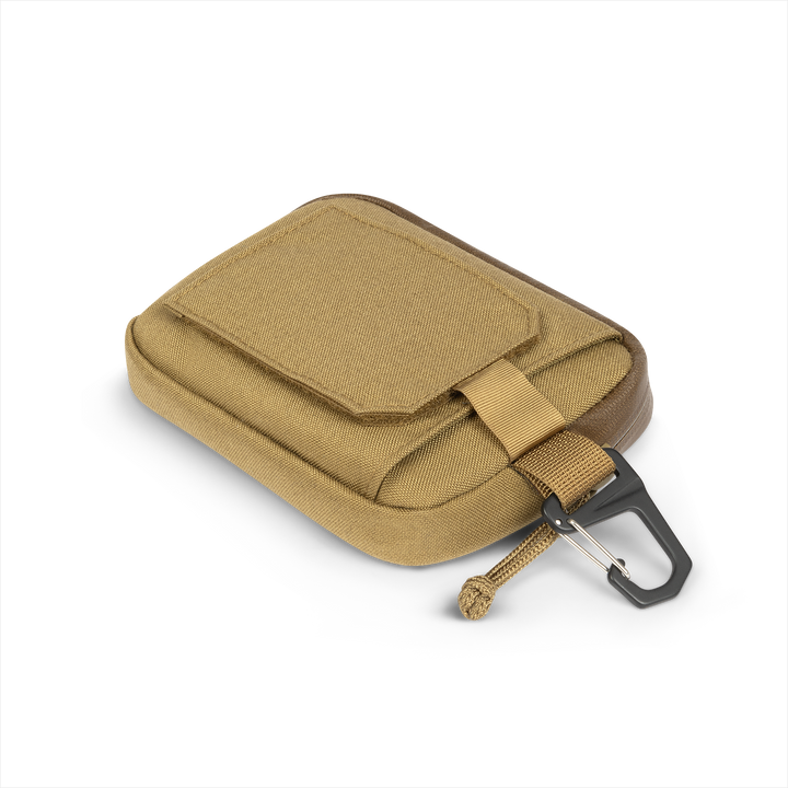 Grayl® G-MOD Flat Pouch - Medium / Back View Velcro Closed Tab / Coyote Brown