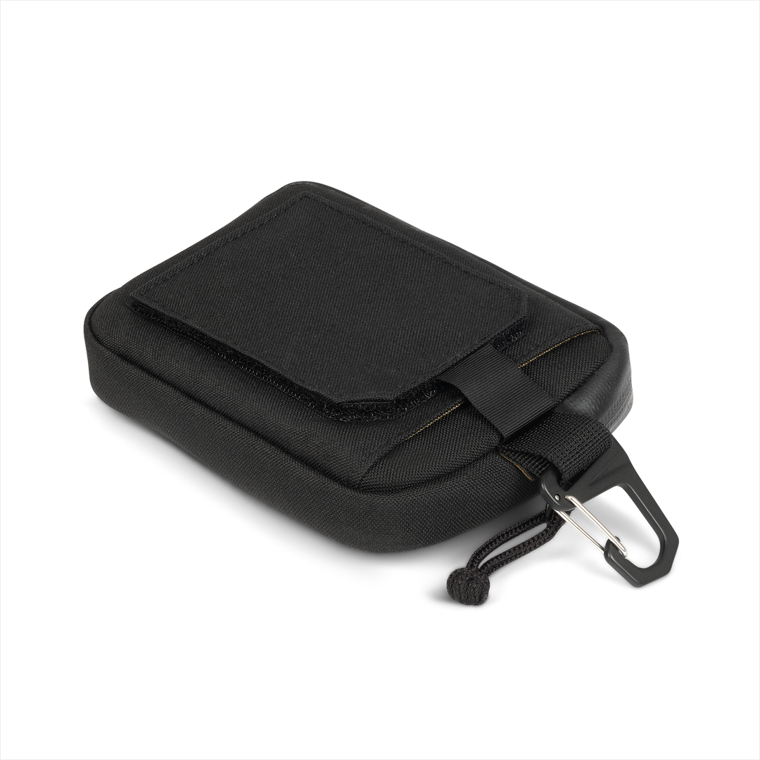 Grayl® G-MOD Flat Pouch - Medium / Back View Velcro Closed Tab / Covert Black