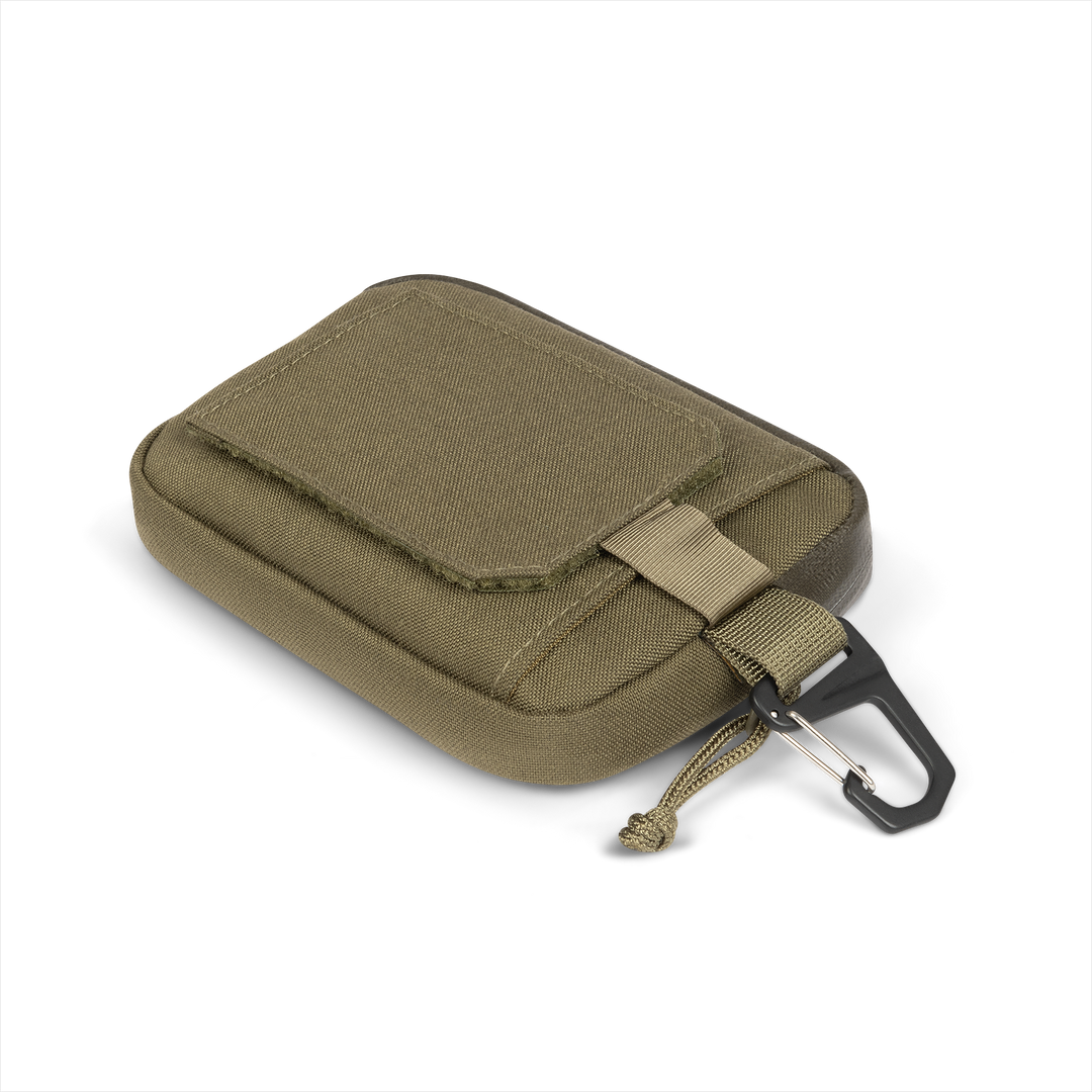 Grayl® G-MOD Flat Pouch - Medium / Back View Velcro Closed Tab / Olive Drab