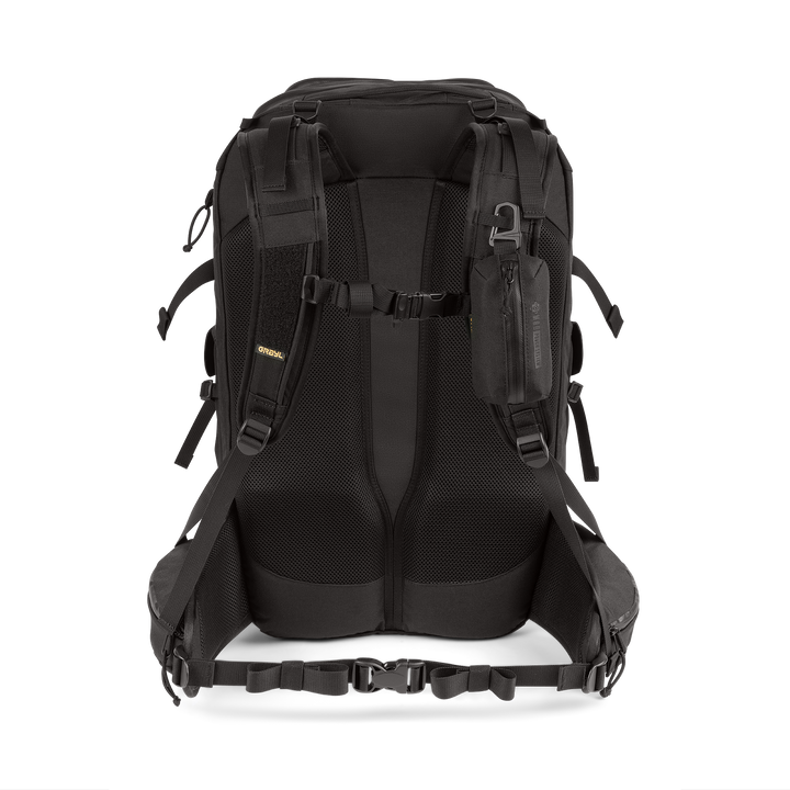 Grayl® Mission Expanse Backpack - 35L / Back View / Covert Black