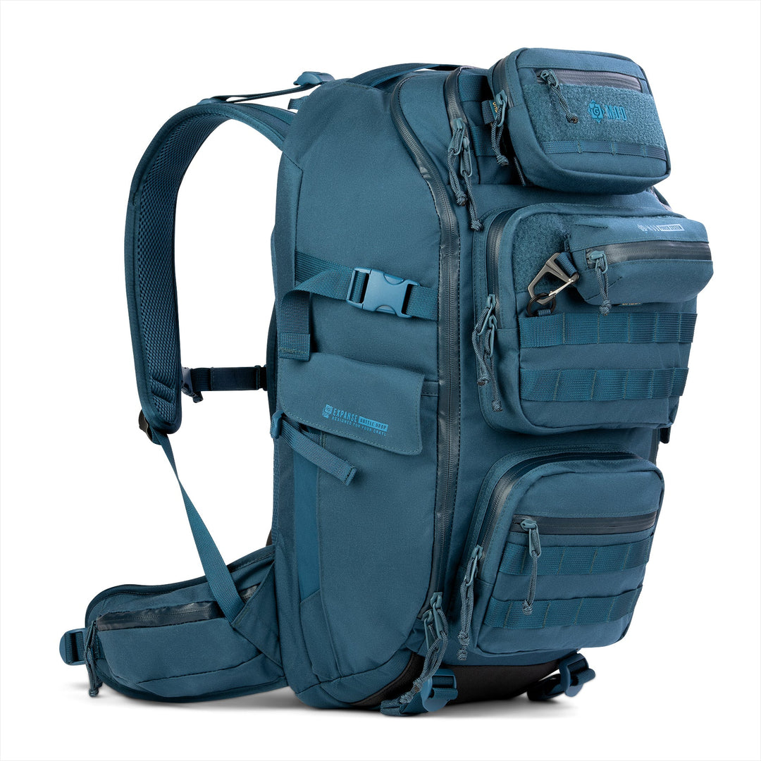 Grayl® Mission Expanse Backpack w/ G-Mods - 35L / Standard View / Wander Blue