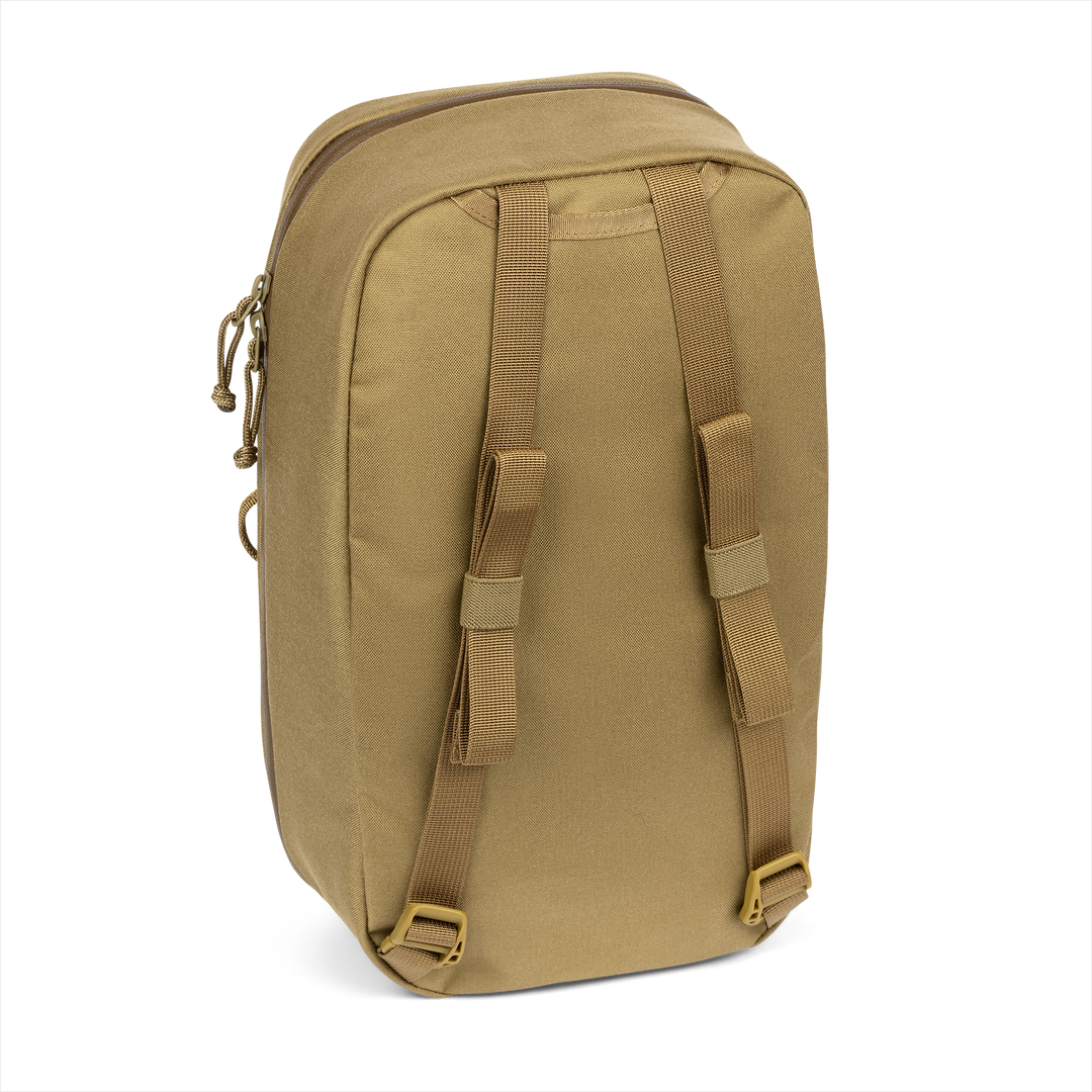 Grayl® Mission Packing Carry Pouch - Large / Back View / 10L / Coyote Brown