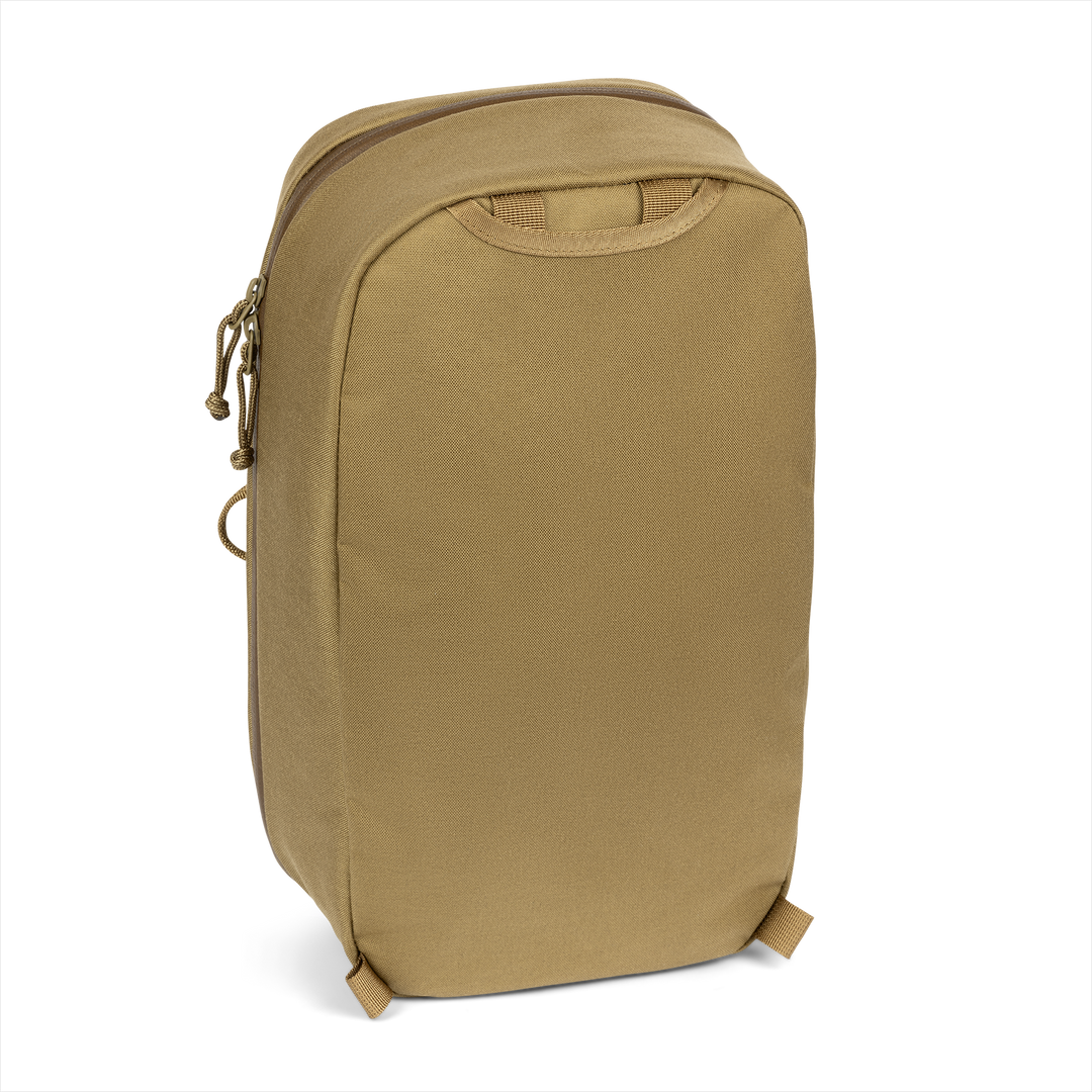 Grayl® Mission Packing Carry Pouch - Large / Stowed Strap View / 10L / Coyote Brown
