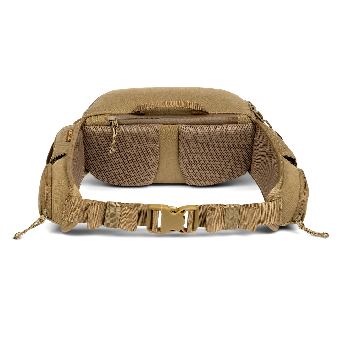 Grayl® Mission Hip Pack - 2.5L / Back View / Coyote Brown