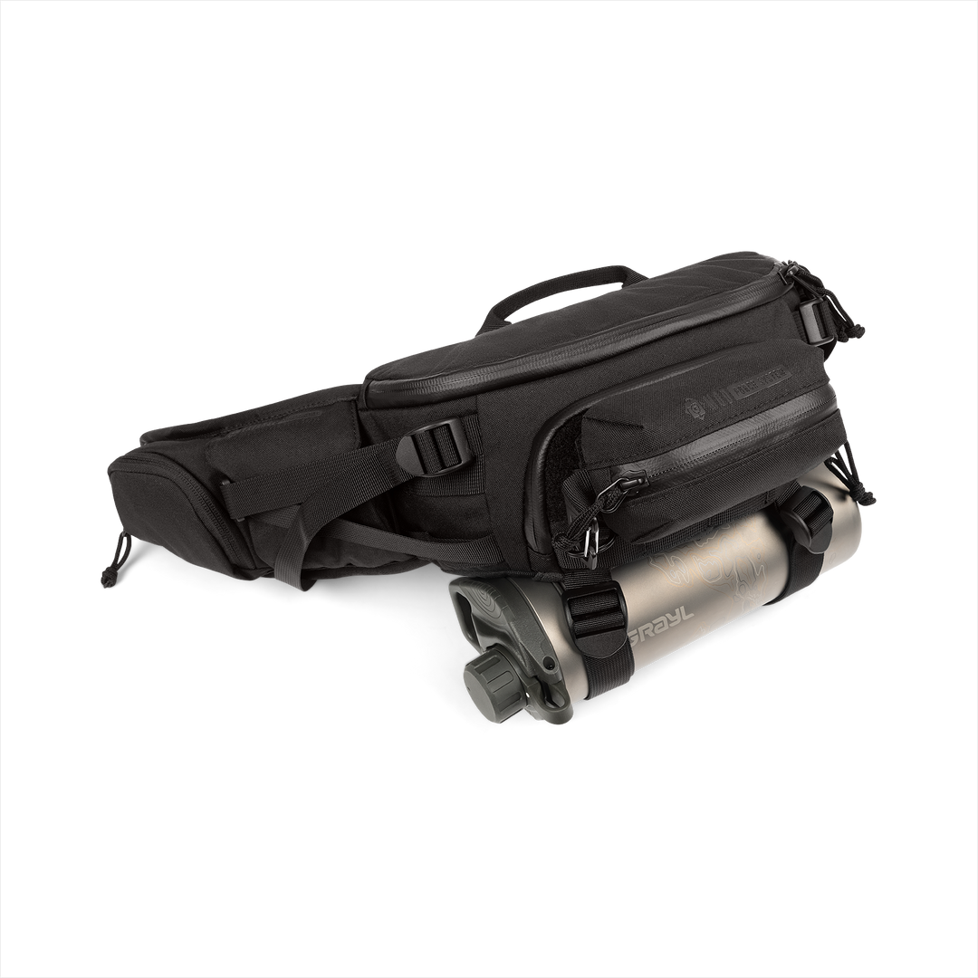 Grayl® Mission EXP Hip Pack - 2.5L / BottleLock View / Covert Black