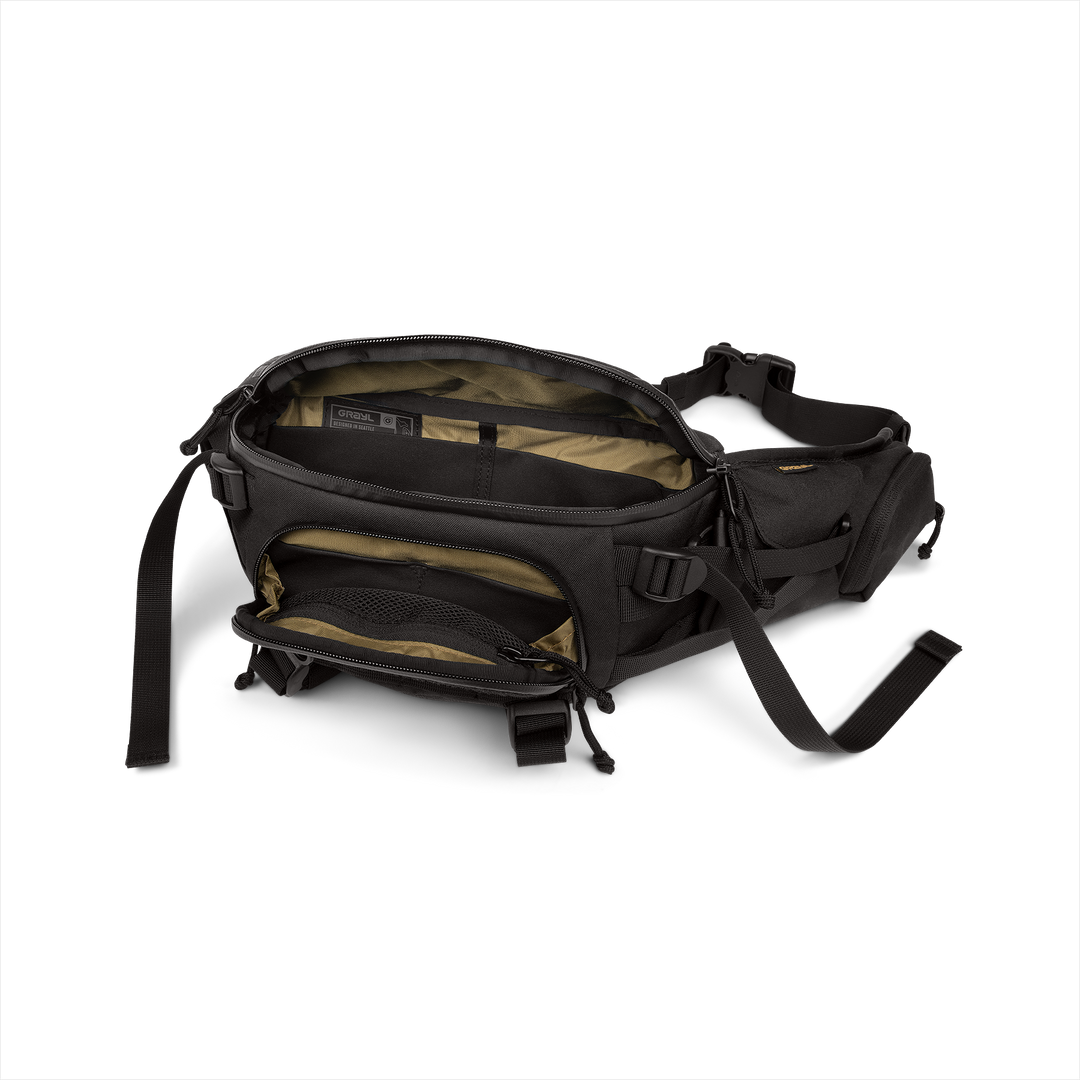 Grayl® Mission EXP Hip Pack - 2.5L / Open View / Covert Black