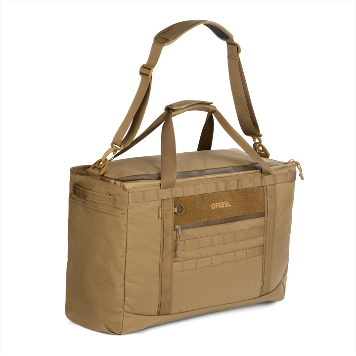 Grayl® Mission Tote - 58L / Standard View / Coyote Brown
