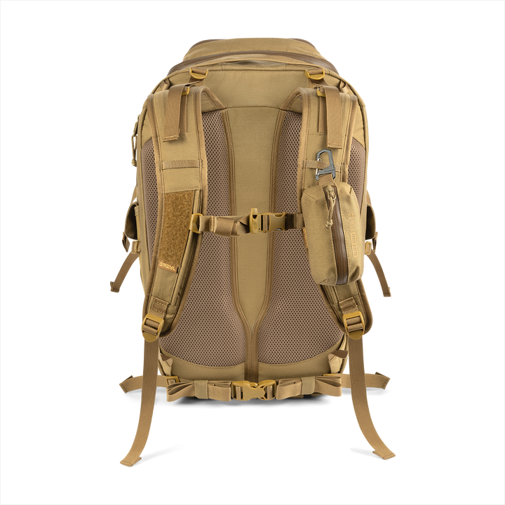 Grayl® Transport Expanse Backpack - 30L / Back View / Coyote Brown