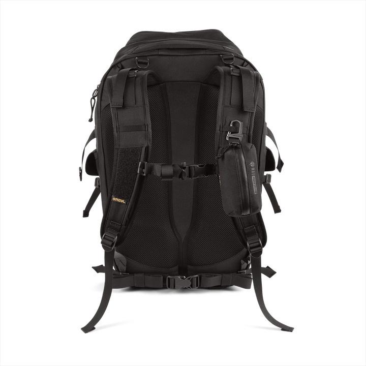 Grayl® Transport Expanse Backpack - 30L / Back View / Covert Black