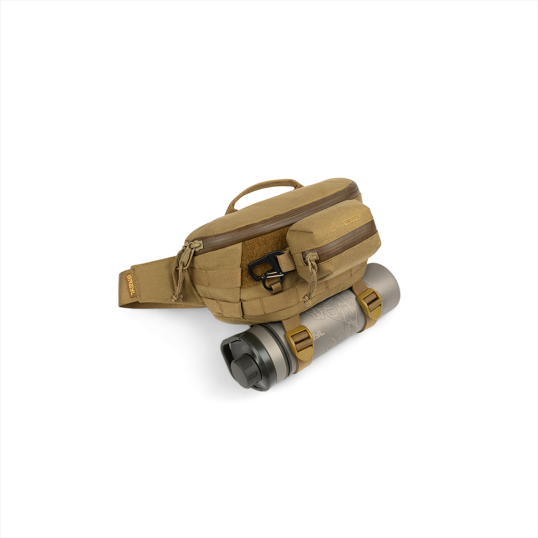 Grayl® Transport Hip Pack - 1.5L / BottleLock View / Coyote Brown