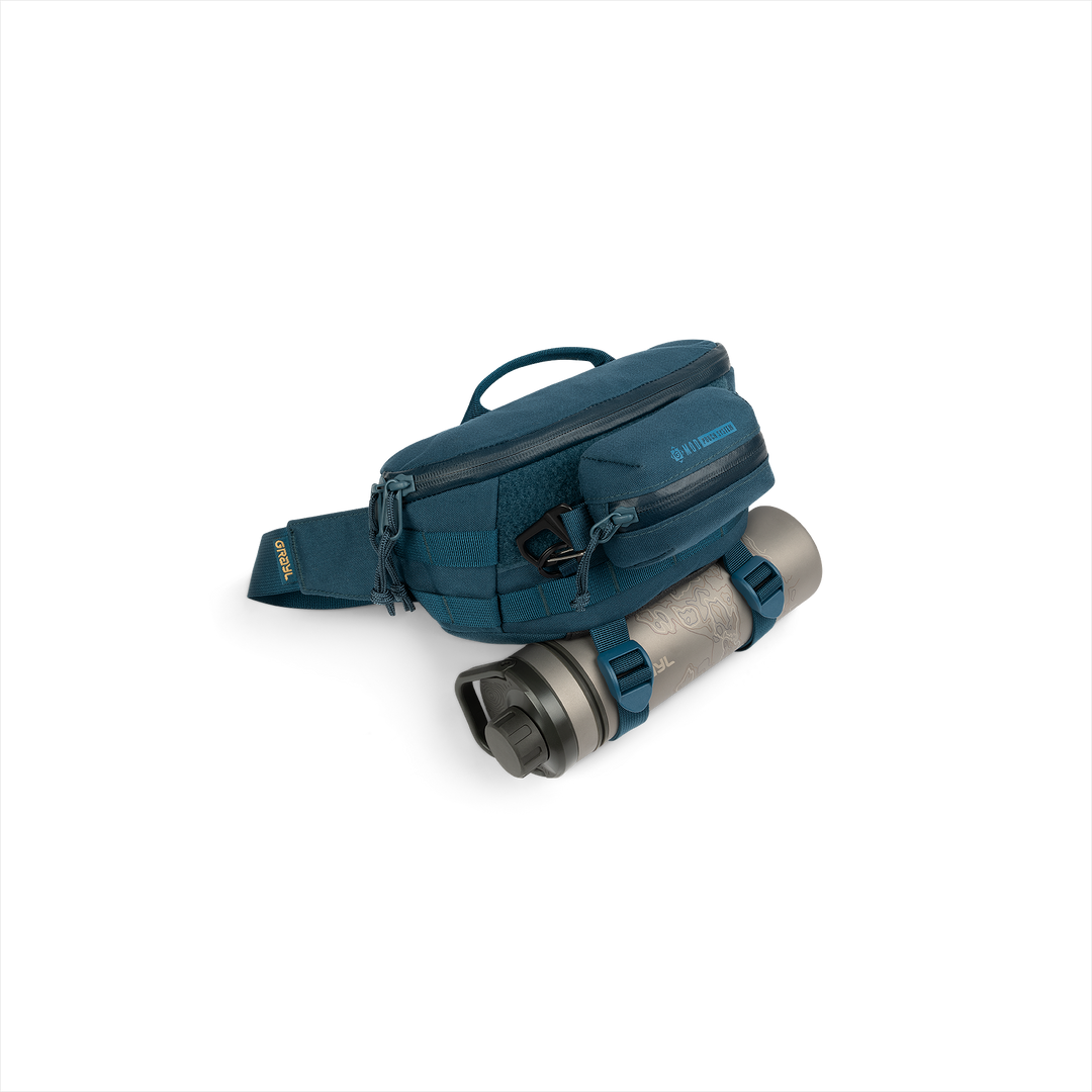 Grayl® Transport Hip Pack - 1.5L / BottleLock View / Wander Blue
