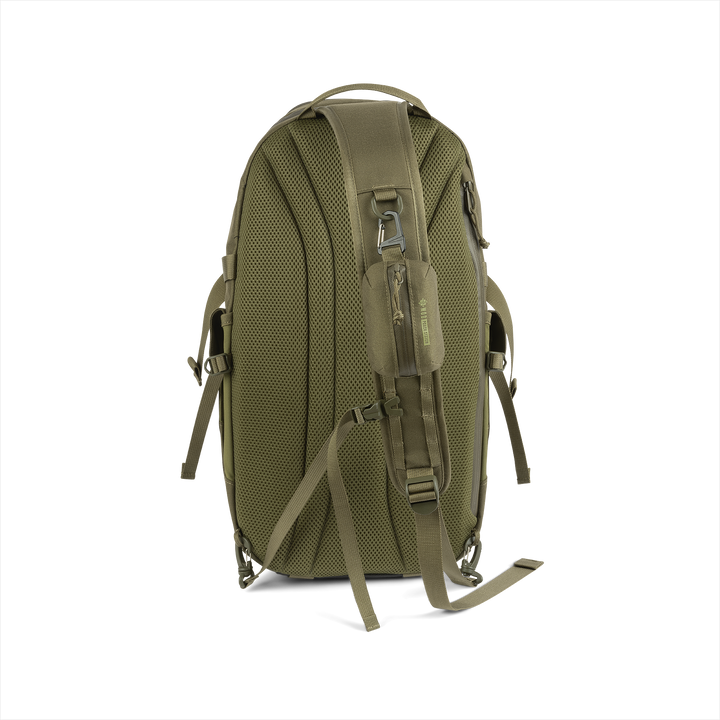 Grayl® Transport Expanse Sling Daypack - 18L / Back View / Olive Drab
