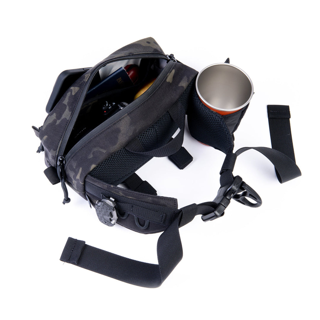 Earthwell® Grayl® 4.5L BottleLock™ Hip Pack / UltraPress® Camp Black / 16oz Camp Cup / MultiCam Black