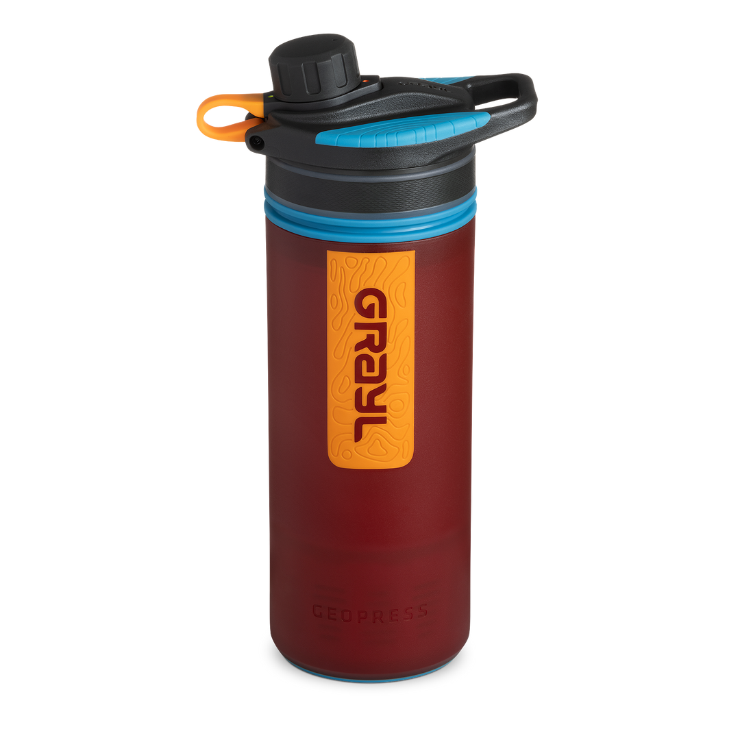 Best top rated Grayl GeoPress Filter and Purifier Water Bottle - 24 Fluid Ounces / Nature Edition / Standard View / Wanderer Red