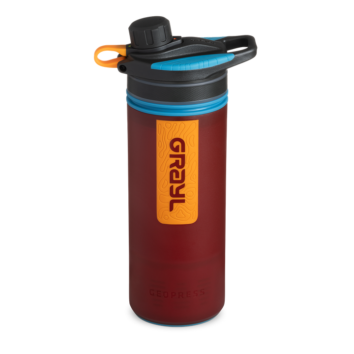 Best top rated Grayl GeoPress Filter and Purifier Water Bottle - 24 Fluid Ounces / Nature Edition / Standard View / Wanderer Red