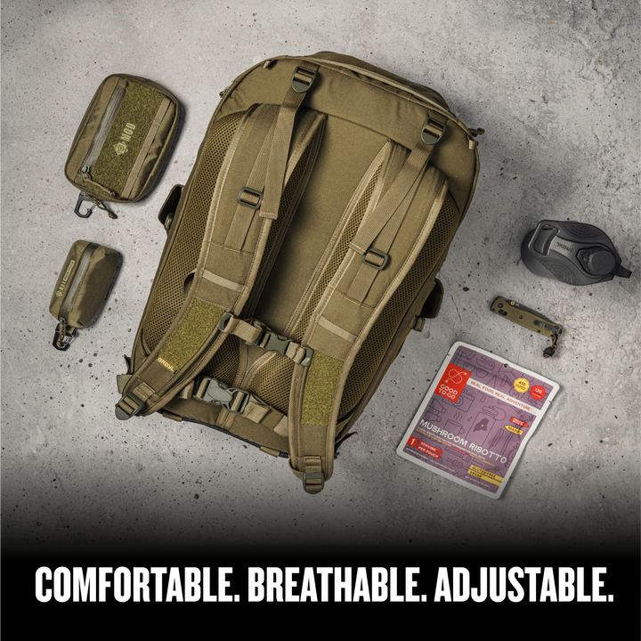 Grayl® Mission Expanse Backpack - 35L / Comfortable Breathable Adjustable / Covert Black / Coyote Brown / Olive Drab / Wander Blue