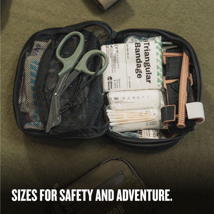 Grayl® Mission Packing Carry Pouch / Sized for First Aid Kits and Adventure / 3L / 5L / 10L / Covert Black / Coyote Brown / Olive Drab / Wander Blue