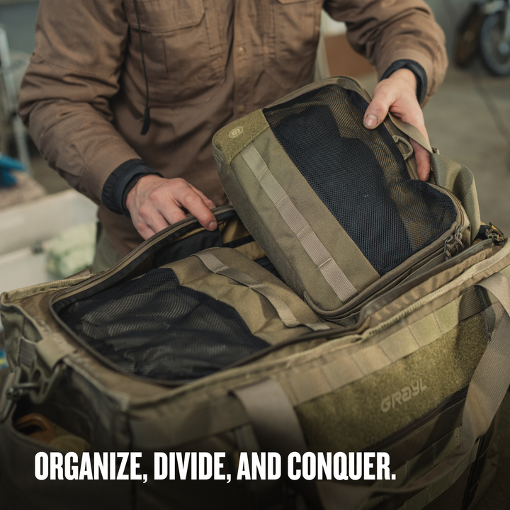 Grayl® Transport Packing Sling Pouch / Organize, Divide, and Conquer / 3L / 6L / 9L / Covert Black / Coyote Brown / Olive Drab / Wander Blue