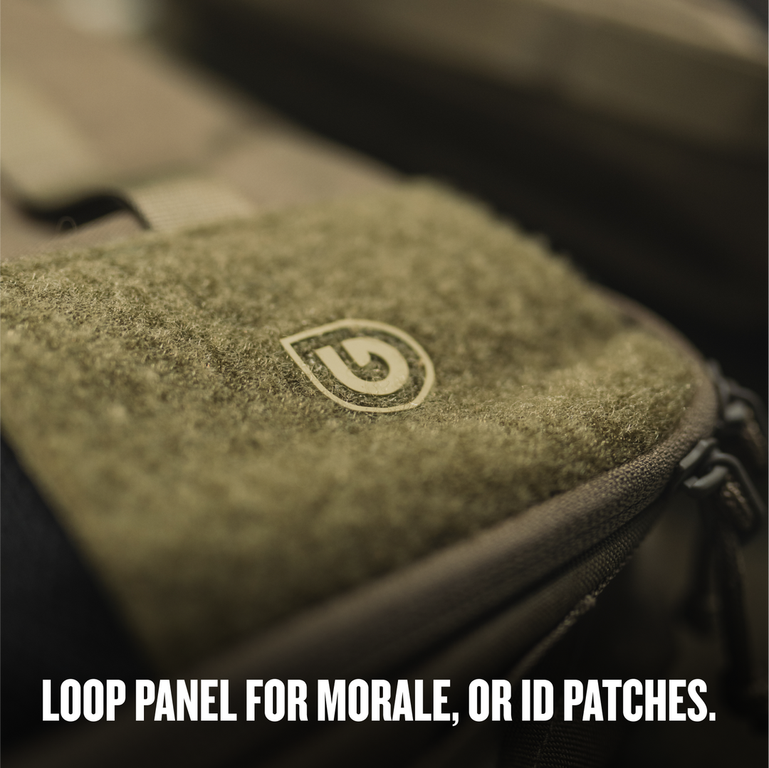 Grayl® Transport Packing Sling Pouch / Loop Panel for Morale or ID Patches / 3L / 6L / 9L / Covert Black / Coyote Brown / Olive Drab / Wander Blue