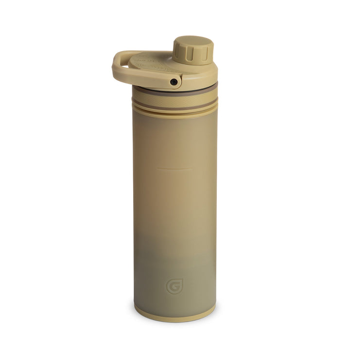 Am besten bewertet Grayl UltraPress Filter und Reiniger Wasserflasche - 16,9 Fluid Ounces / Covert Edition / Backside View / Desert Tan