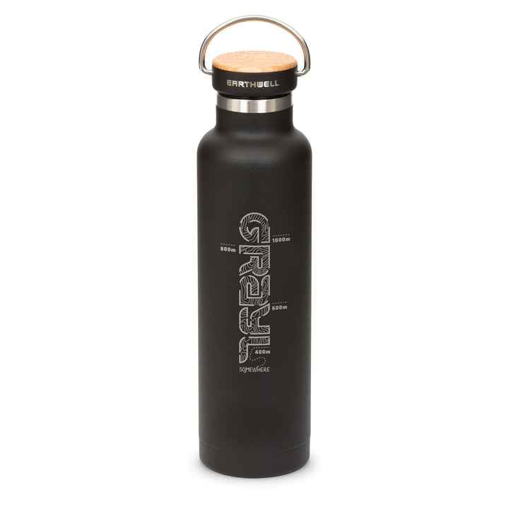  Earthwell® xGrayl 22oz Woodie™ Flasche / Vulkanisch Schwarz