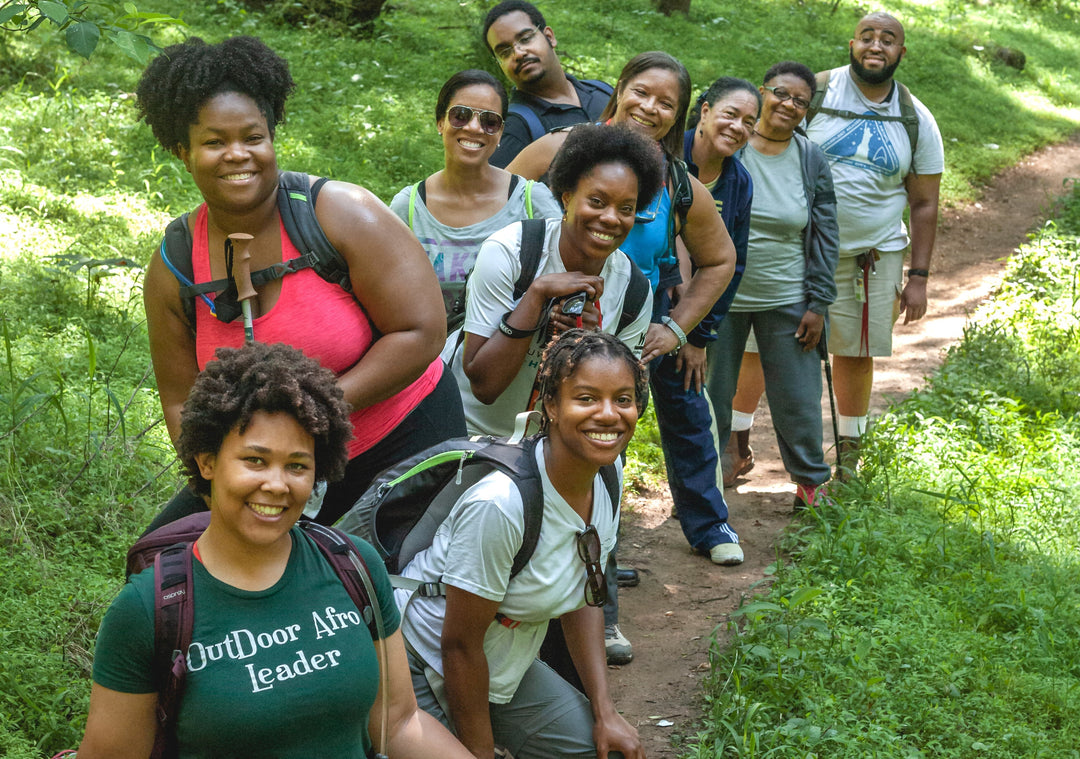 Gruppenausflug mit Freiwilligen von Outdoor Afro